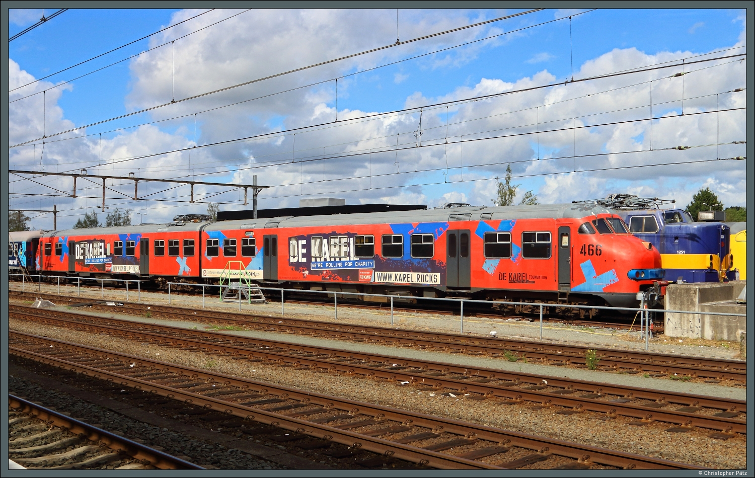 Der Plan V-Triebwagen 466 der Stiftung  De Karel  steht am 05.09.2026 in Amersfoort.
