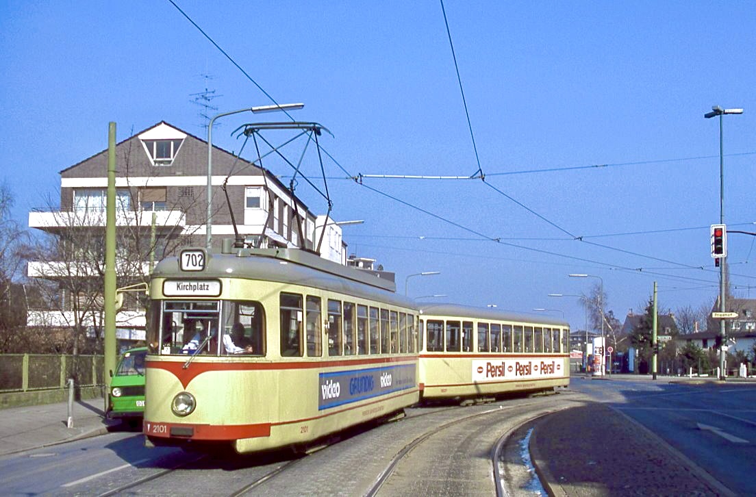 Düsseldorf 2101 + 1601, Unterrath, 05.03.1987.