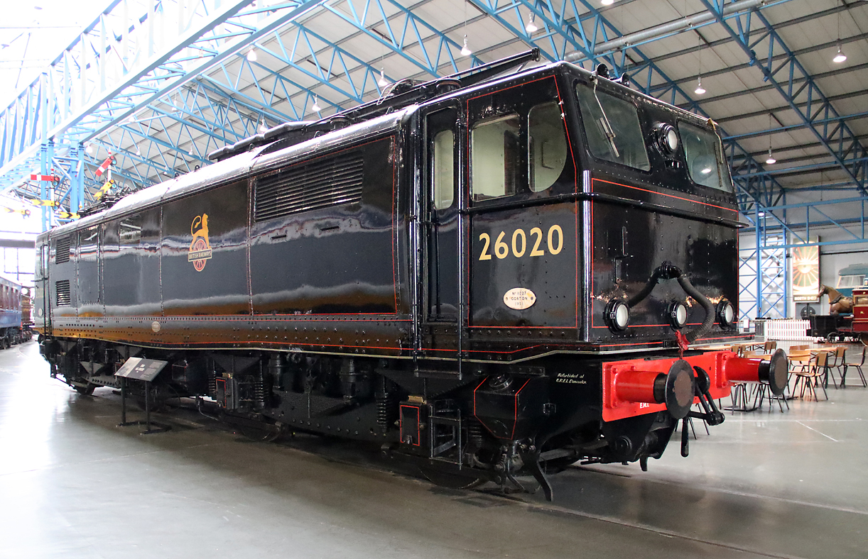 Elektro-Veteran im Nationalen Eisenbahnmuseum in York. York, 11.5.2022