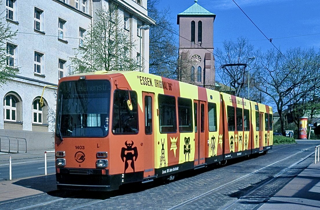 Essen 1403, Westbahnhof, 16.04.2000.

