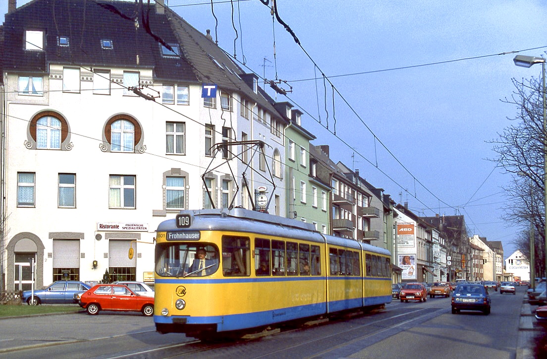 Essen 1801, Steeler Straße, 02.04.1987.