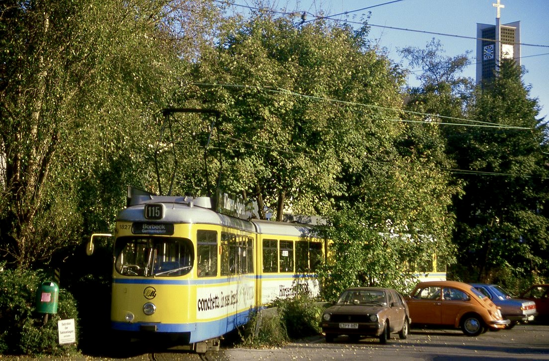 Essen 1827, Stadtwaldplatz, 20.10.1985.