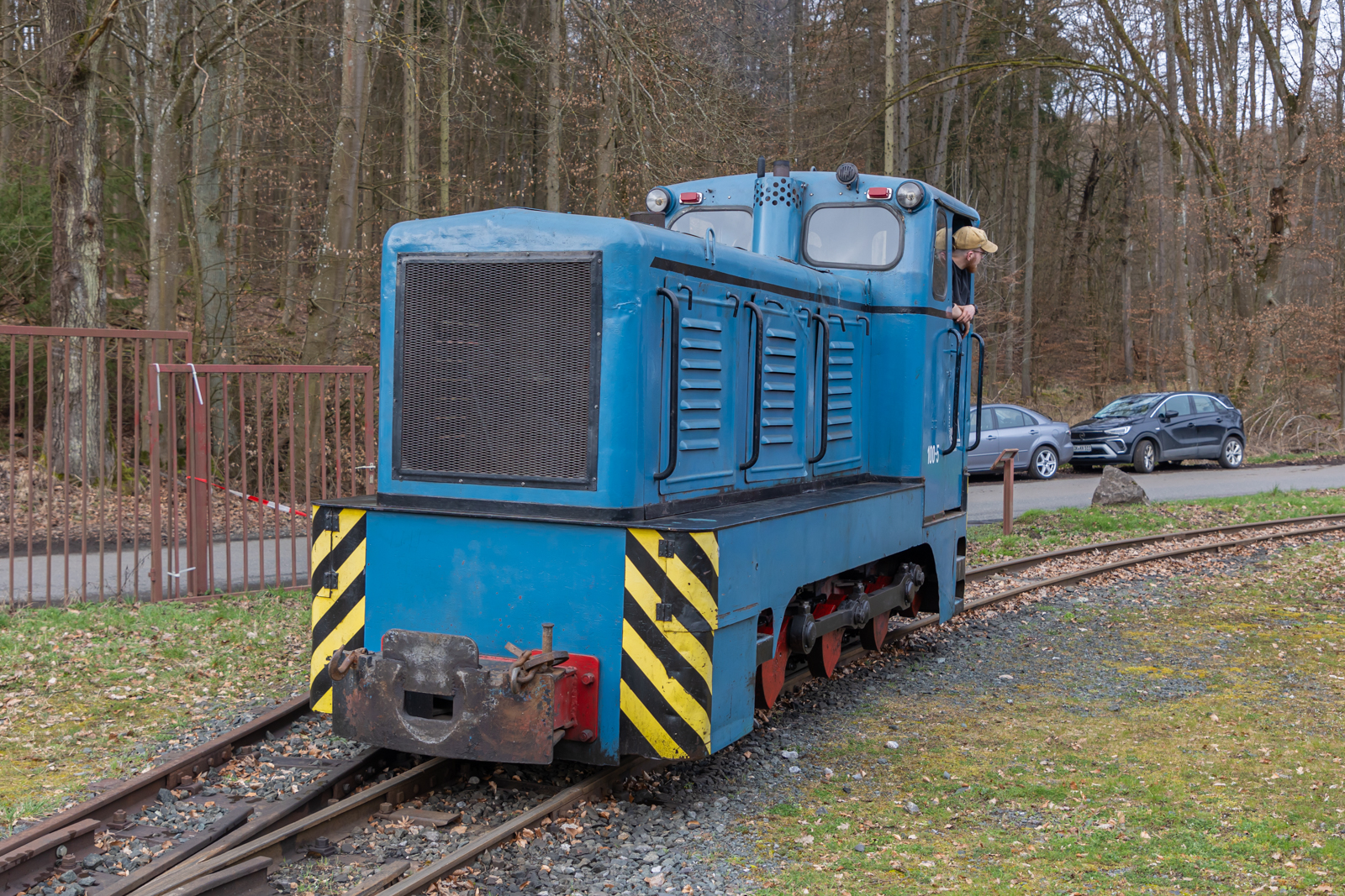Fahrtag in der Feld- und Grubenbahnmuseum Fortuna (FGF) in Solms-Oberbiel 17.3.23. Diesellok BR 199.
