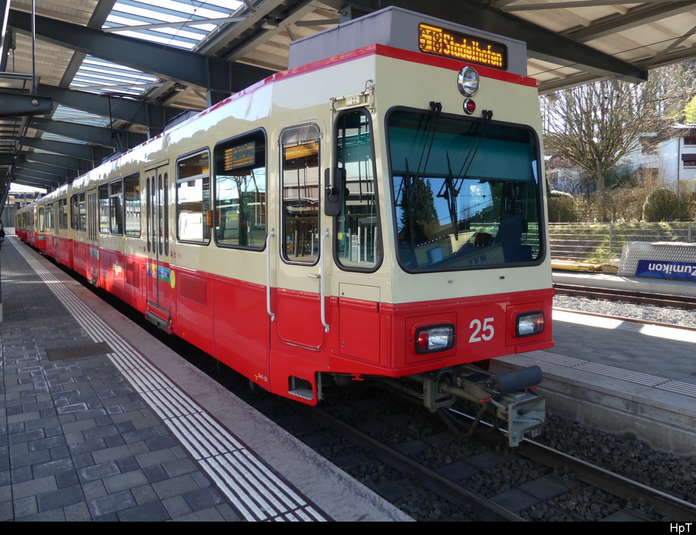 FB - Triebwagen Be 8/8  25 + 26 im Bhf. Esslingen am 03.02.2024