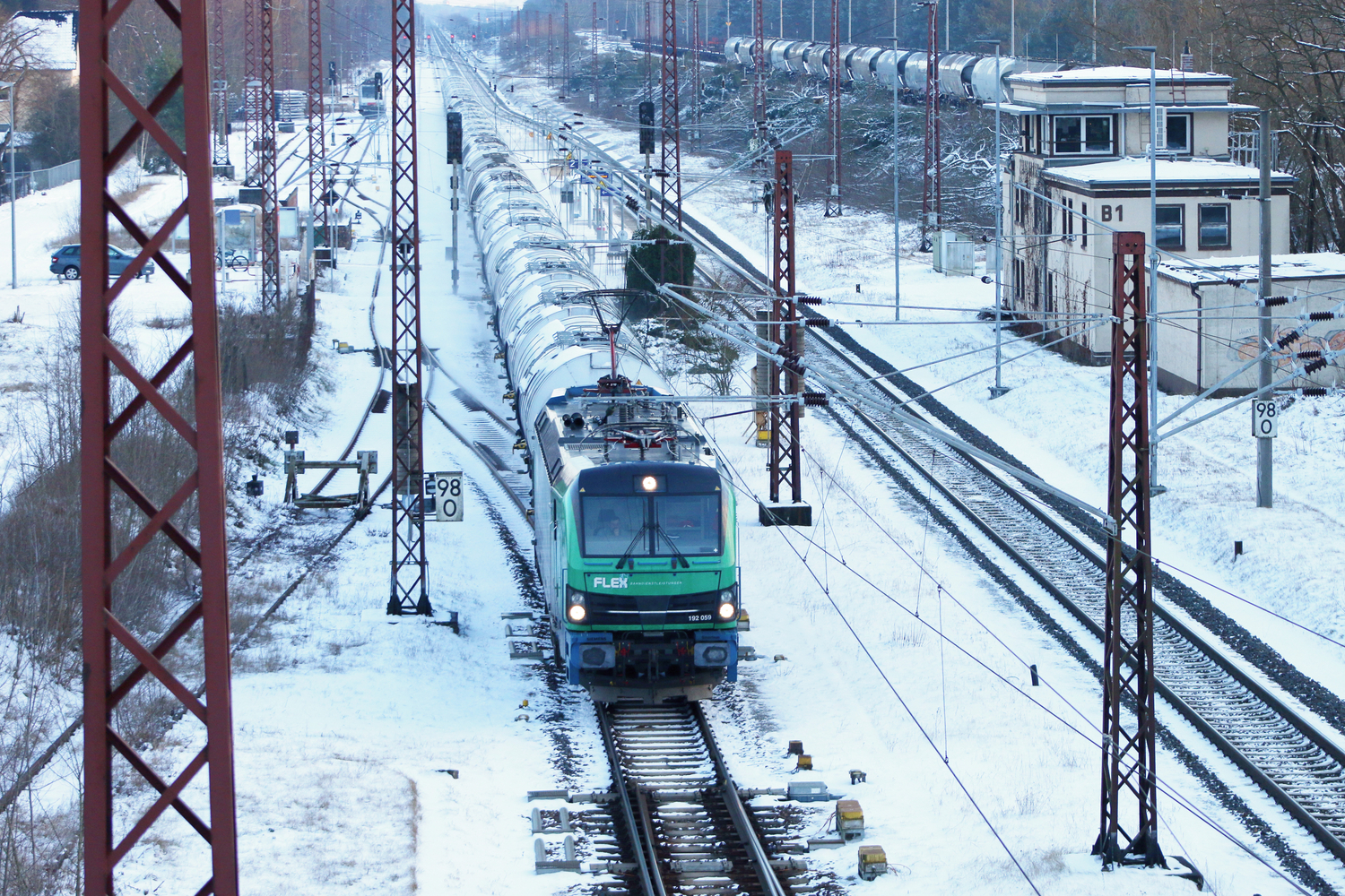 Flex Bahndienstleistungen 192 059 // Ziltendorf // 19. Januar 2022