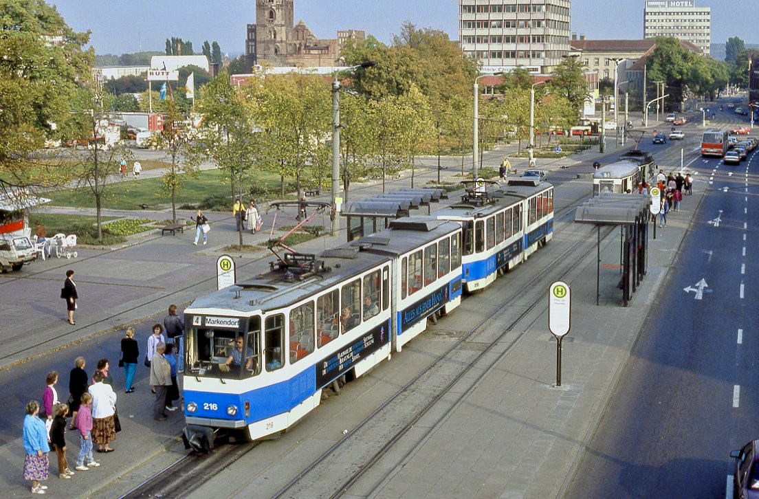 Frankfurt 216 + 215, Platz der Republik, 11.10.1991.