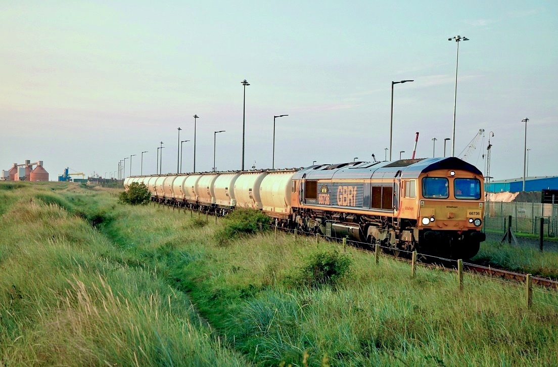 GBRf 66736, North Blyth, 30.08.2018.