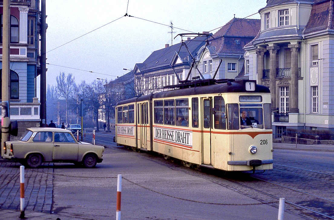 Gotha 206, Bahnhofstraße, 26.02.1991.
