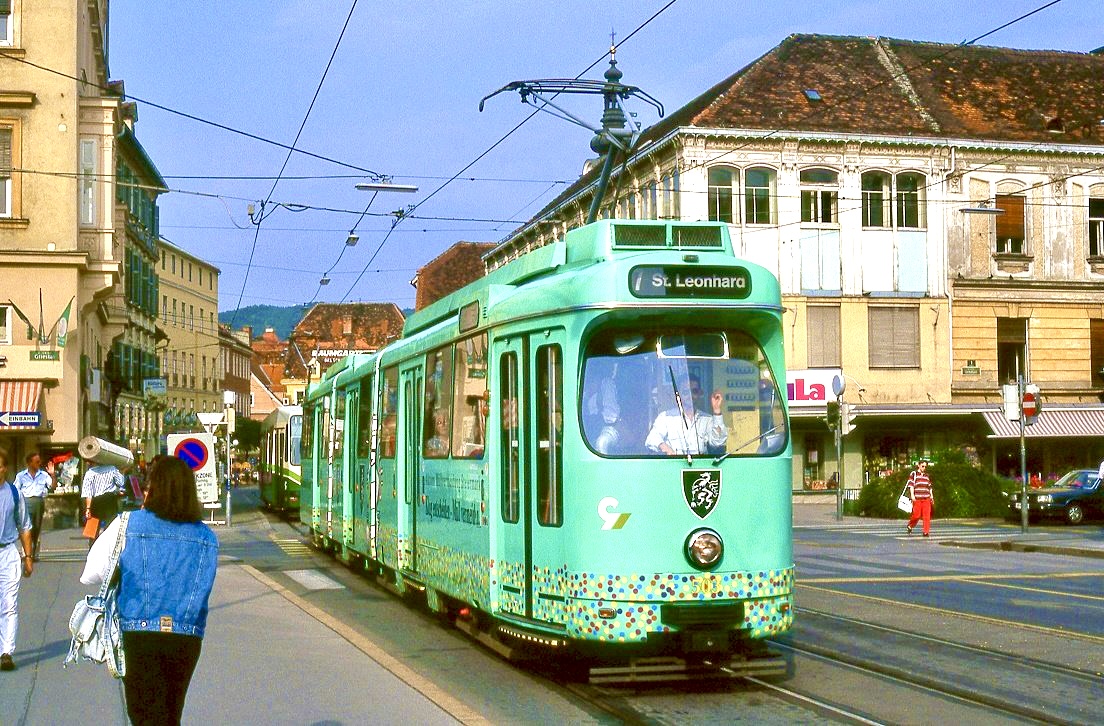 Graz 503, Hauptbrücke, 23.08.1993.