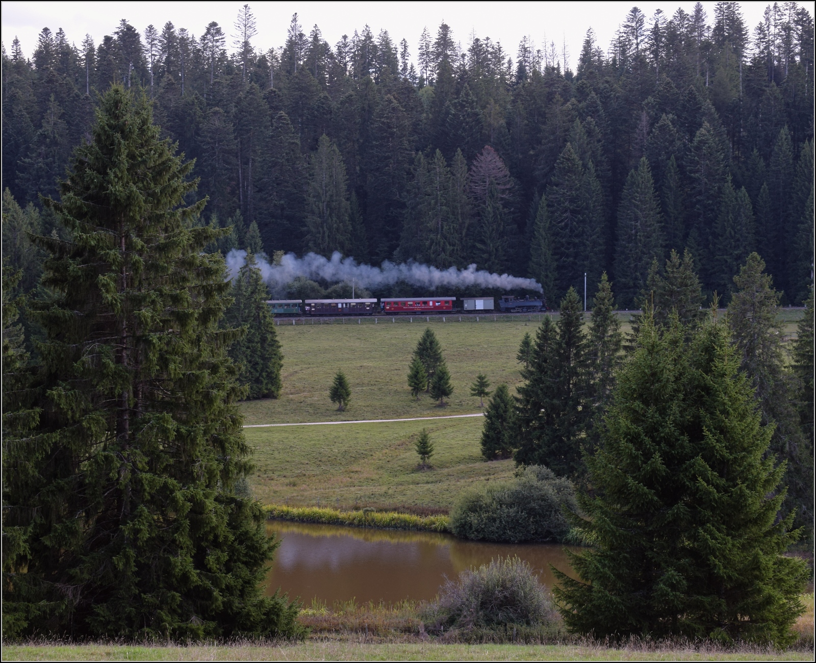 Hinter der Plain de Sagne steigt CP E164 die letzte Stufe im Wald auf die Freiberge hoch. Le Prépetitjean, September 2022.

Sollte irgendetwas mit dem neuen Bildformat nicht passen, bitte an mich per PN, werde ich gesammelt weiterleiten. Auch wenn alles klappt oder die großen Bilder Anklang finden, bitte eine kurze Rückmeldung...