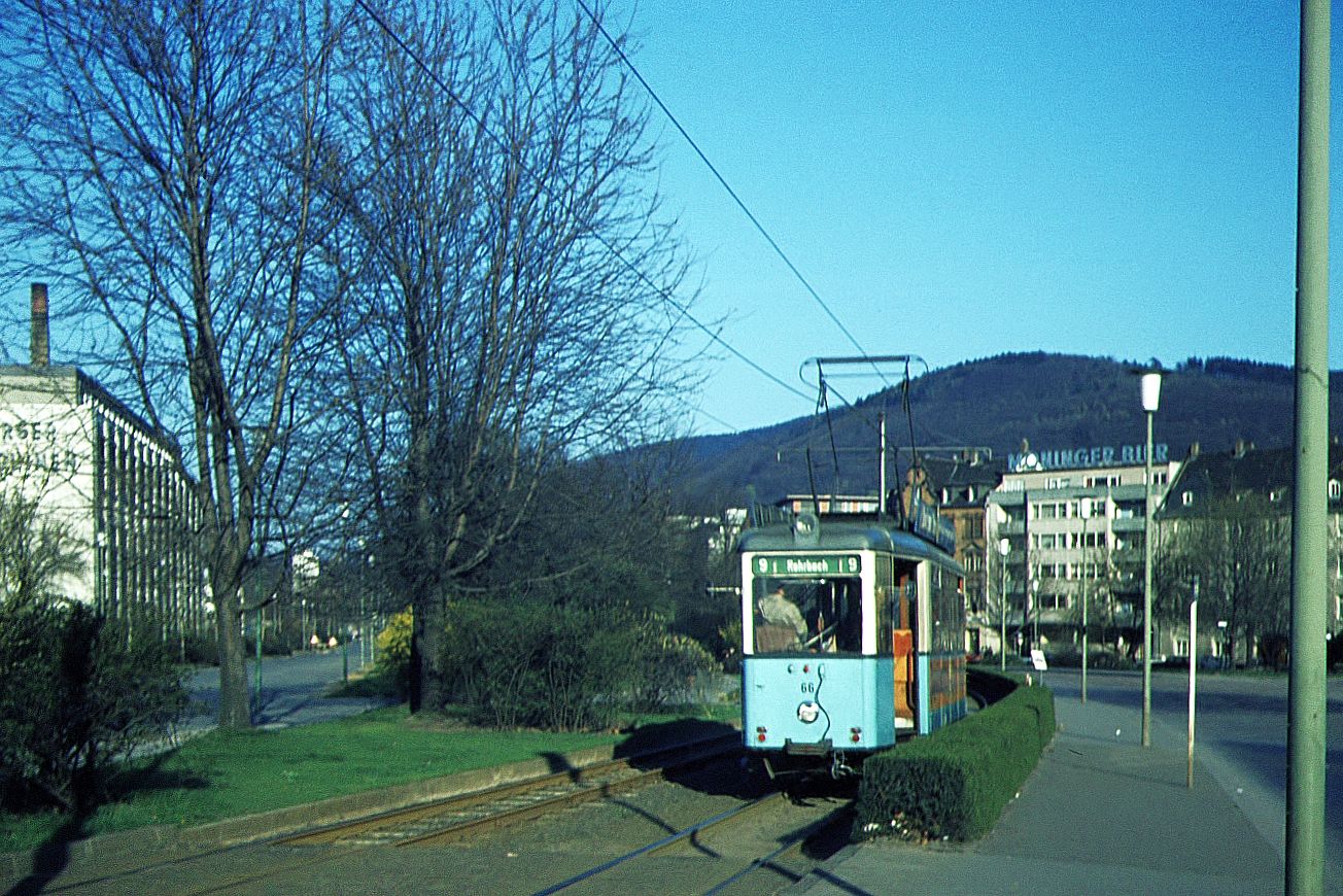 HSBKurfürstenanlage Tw 66 als L.9 nach Rohrbach__25-03-1972
