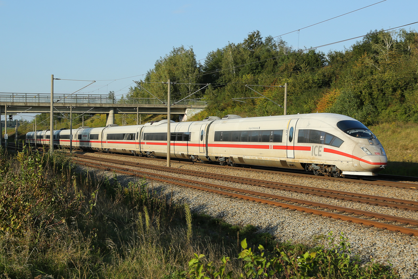 ICE 3 am 19.09.2024 bei Hebertshausen.