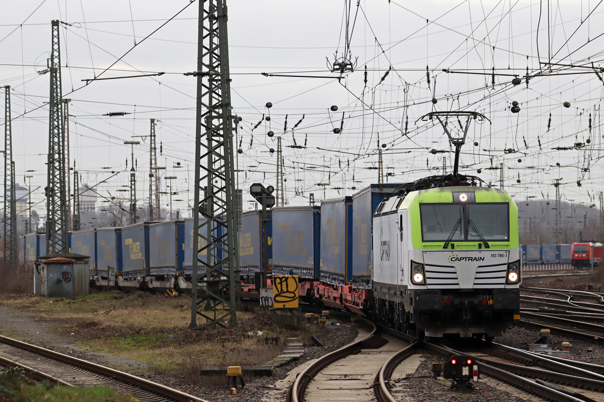 ITL 193 786-1 in Diensten von Captrain in Hamm(Westf.) 24.2.2023