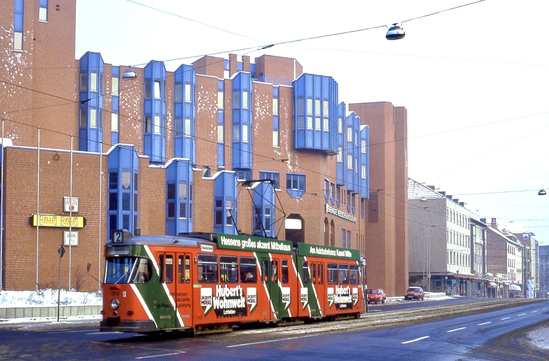 Kassel 312, Friedrich Ebert Straße, 18.01.1987.