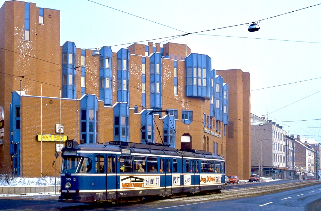 Kassel 315, Friedrich Ebert Straße, 18.01.1987.
