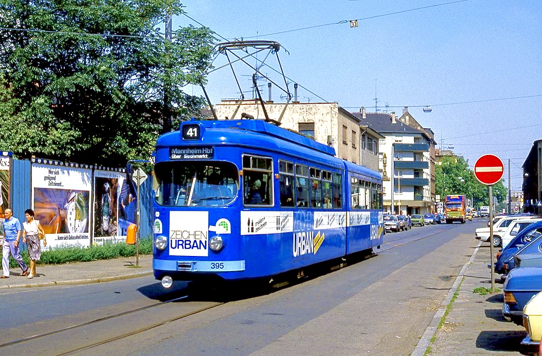 Mannheim 395, Waldhofstraße, 11.08.1986.