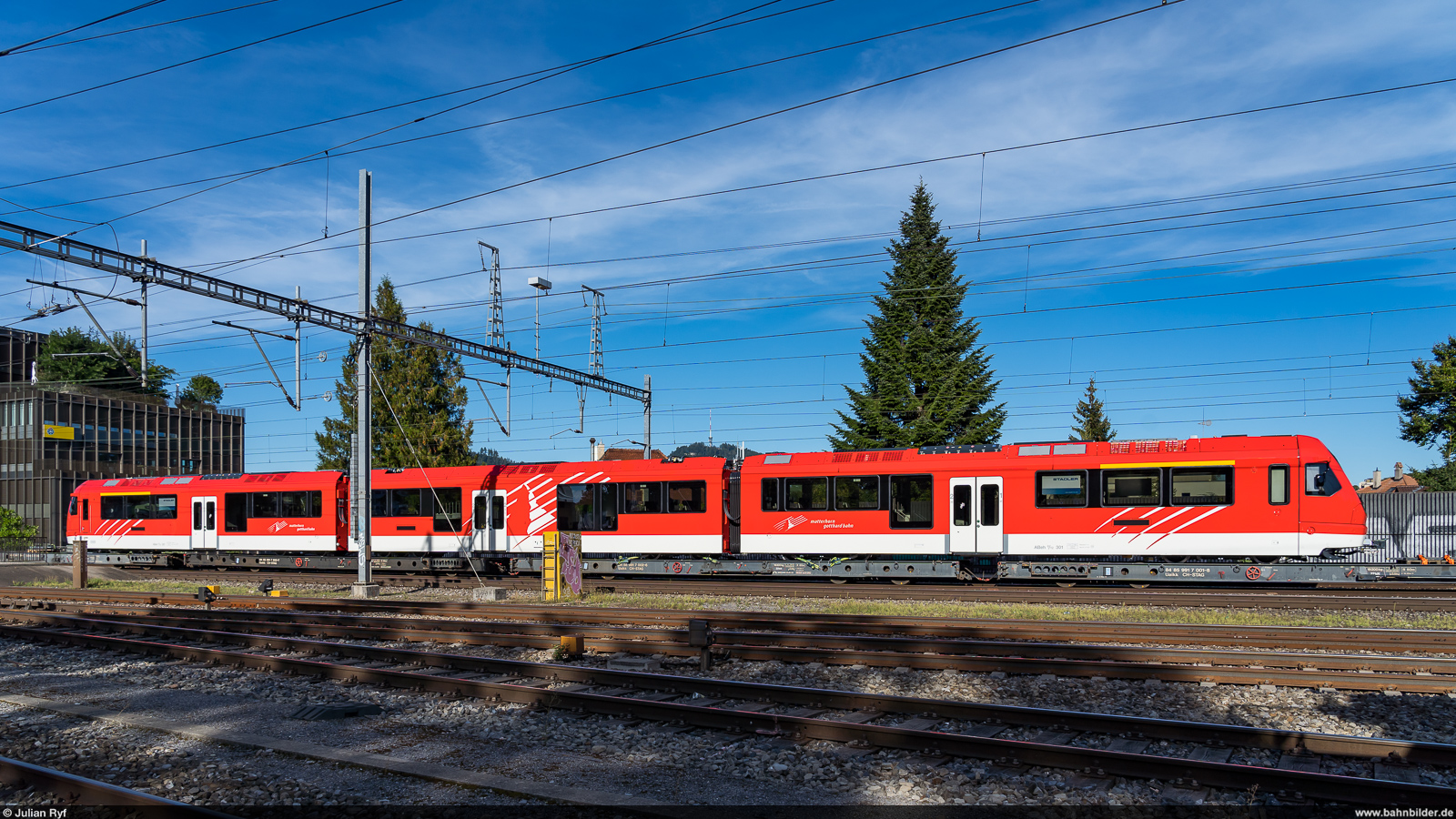 MGB ABeh 8/12 301 / Ostermundigen, 12. September 2022<br>
Auslieferung des ersten  Orion  für die Matterhorn-Gotthard-Bahn