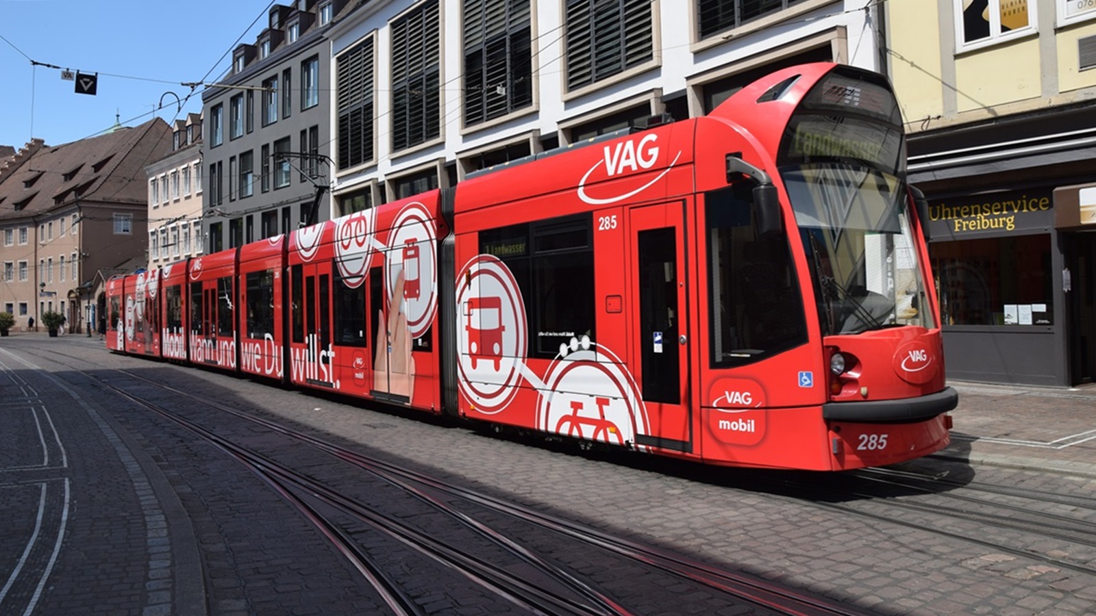 Neue Werbung für VAG Mobil App ist Nr. 285 Siemens in Freiburg im Breisgau entstanden.