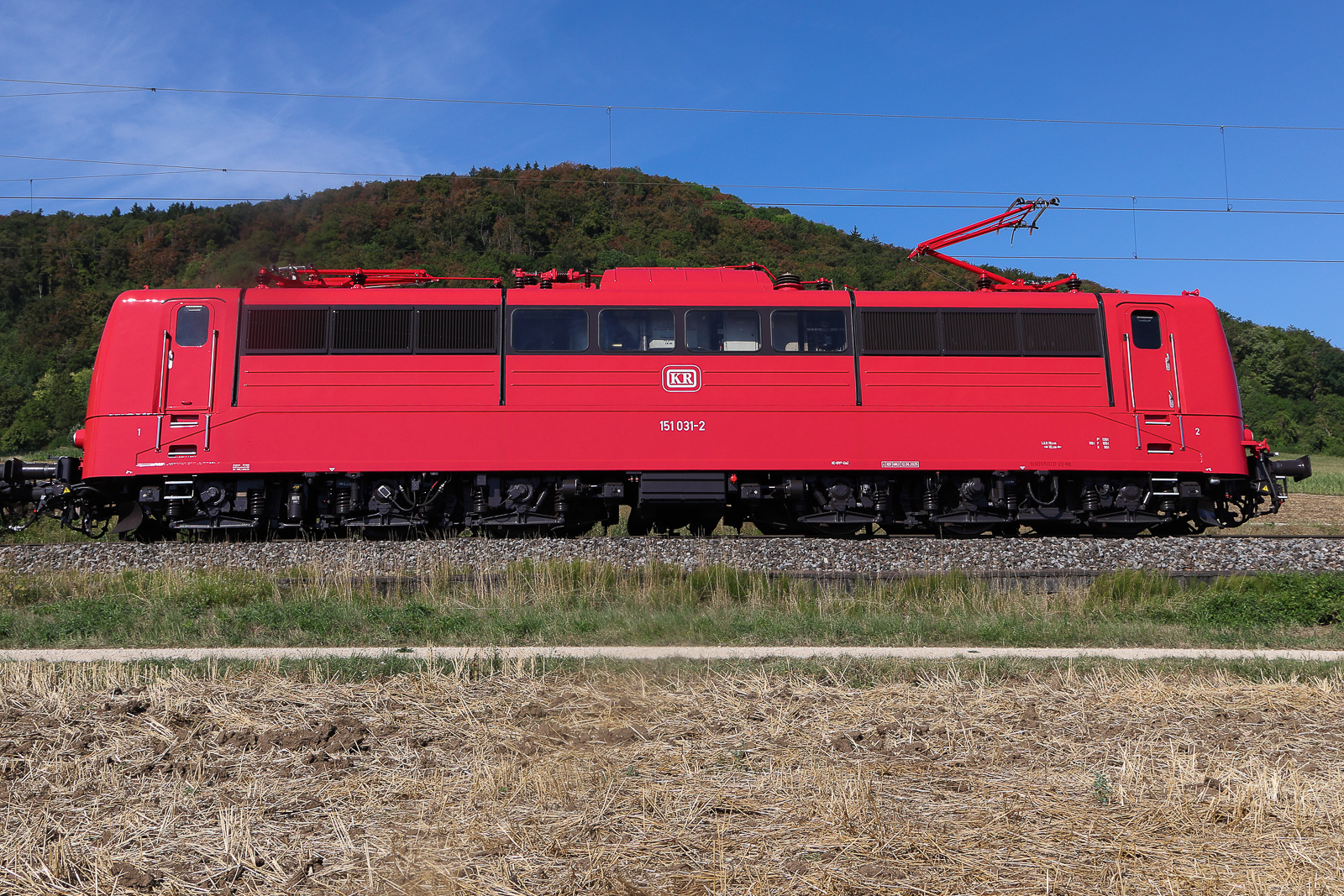 Nochmal Konrail 151 031 am 8 August 2026 bei Treuchtlingen.