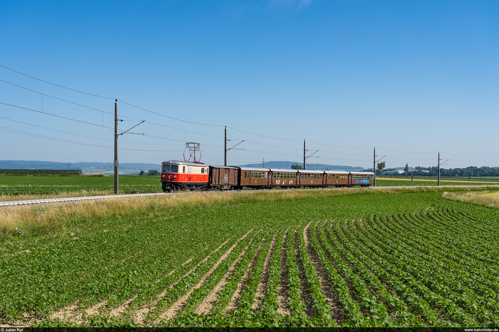 NÖVOG E14 / St. Pölten, 19. Juni 2022<br>
Sonderzug im Rahmen des Schmalspurfestivals auf der Mariazellerbahn