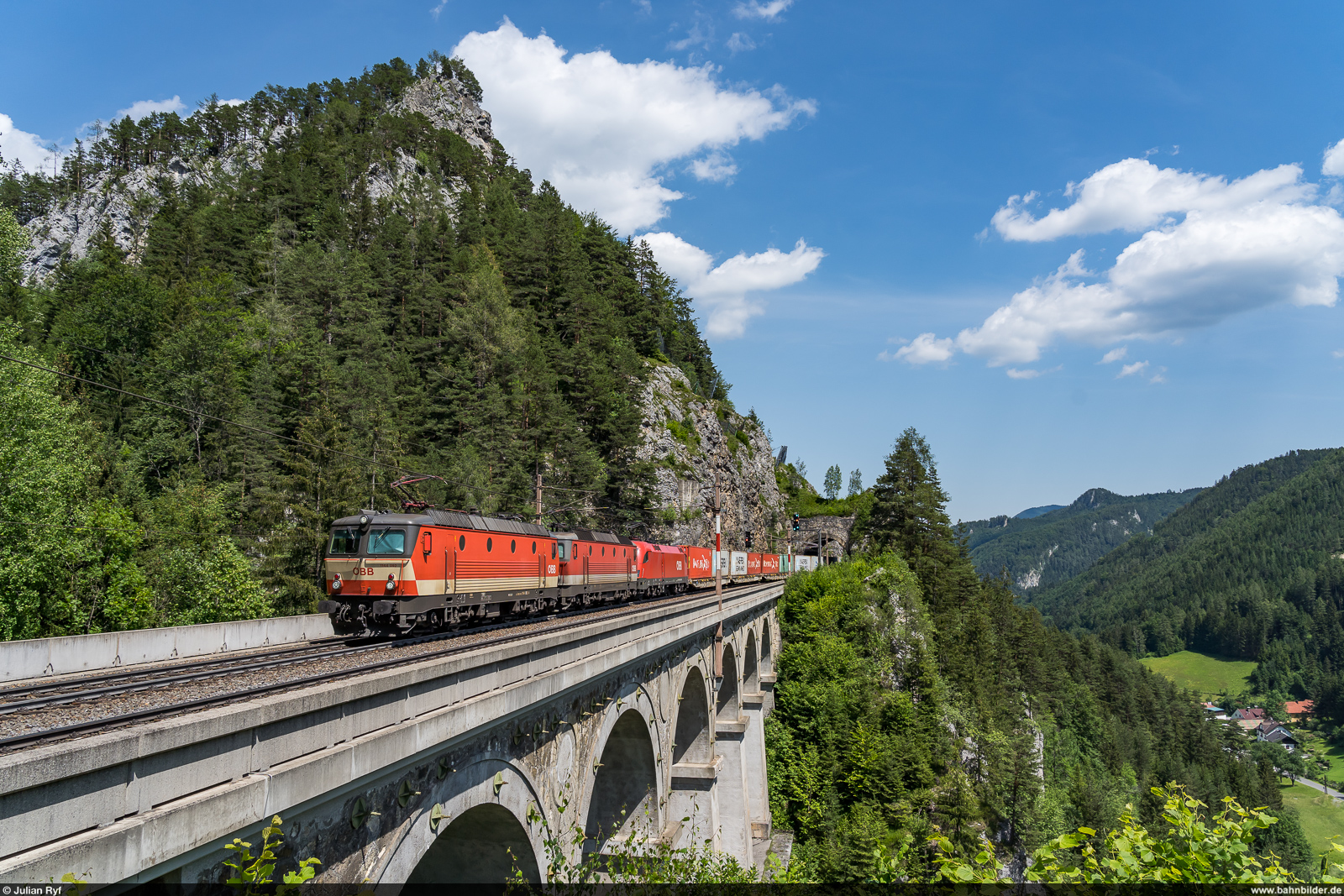 ÖBB 1144 092 / Krauselklauseviadukt Breitenstein, 27. Juni 2022