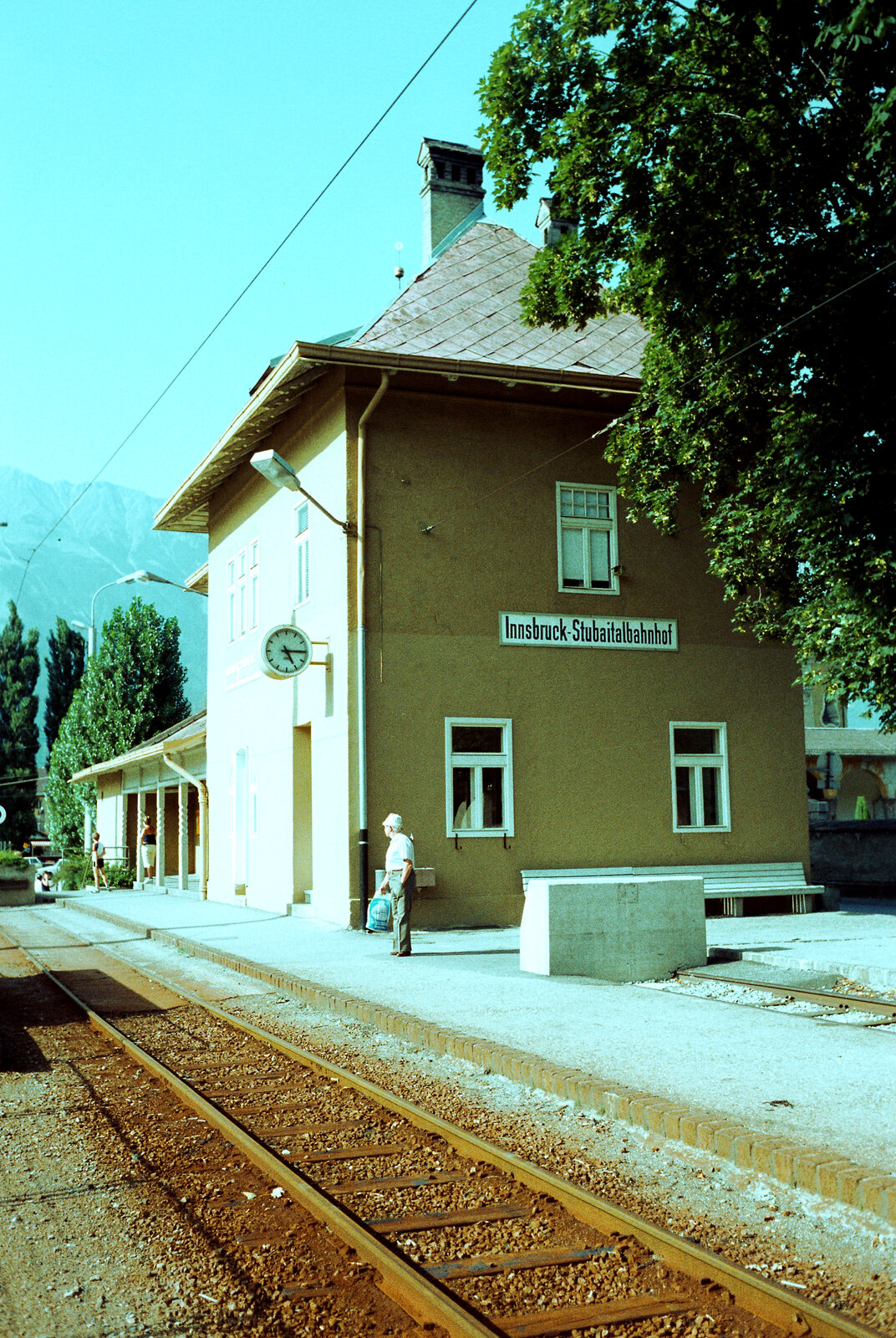 Österreich, Innsbruck Stubaitalbahnhof (01.08.1983)