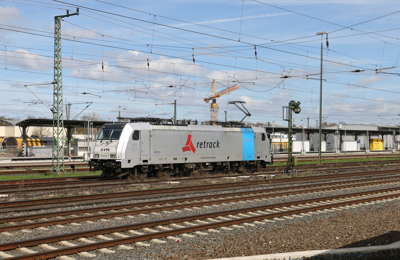 Railpool / Retrack 186 540 // Frankfurt-Höchst Gbf // 25. März 2024