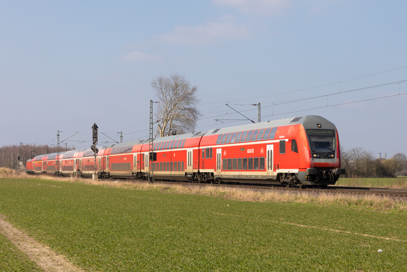 RE 1 nach Hannover bei Bremen Mahndorf. 9.3.24