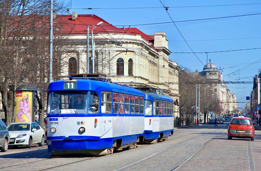 Riga 018 + 021, Krišjāņa Barona iela, 03.04.2019.
