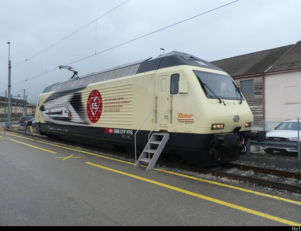 SBB - 460 019-3 Werbelok 175 Jahre Bahnen Ausgestellt in Yverdon am 01.10.2022