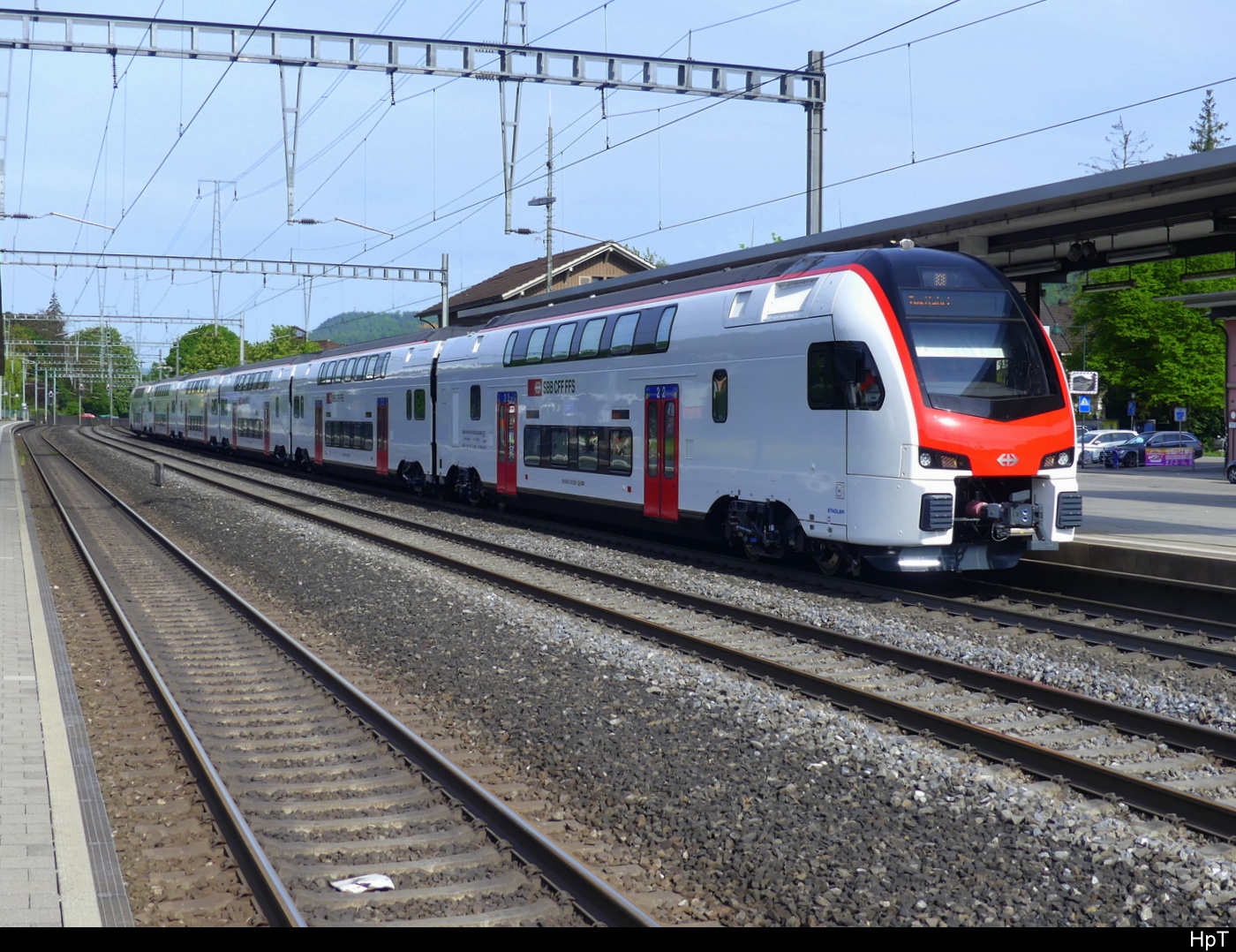 SBB - RABe 512 025-3 auf Testfahrt im Bhf. Sissach am 2024.05.01