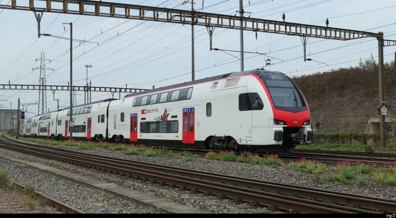 SBB - RABe 512 047-7 ausnahmsweise unterwegs in Pratteln auf der S 33 am 07.10.2026