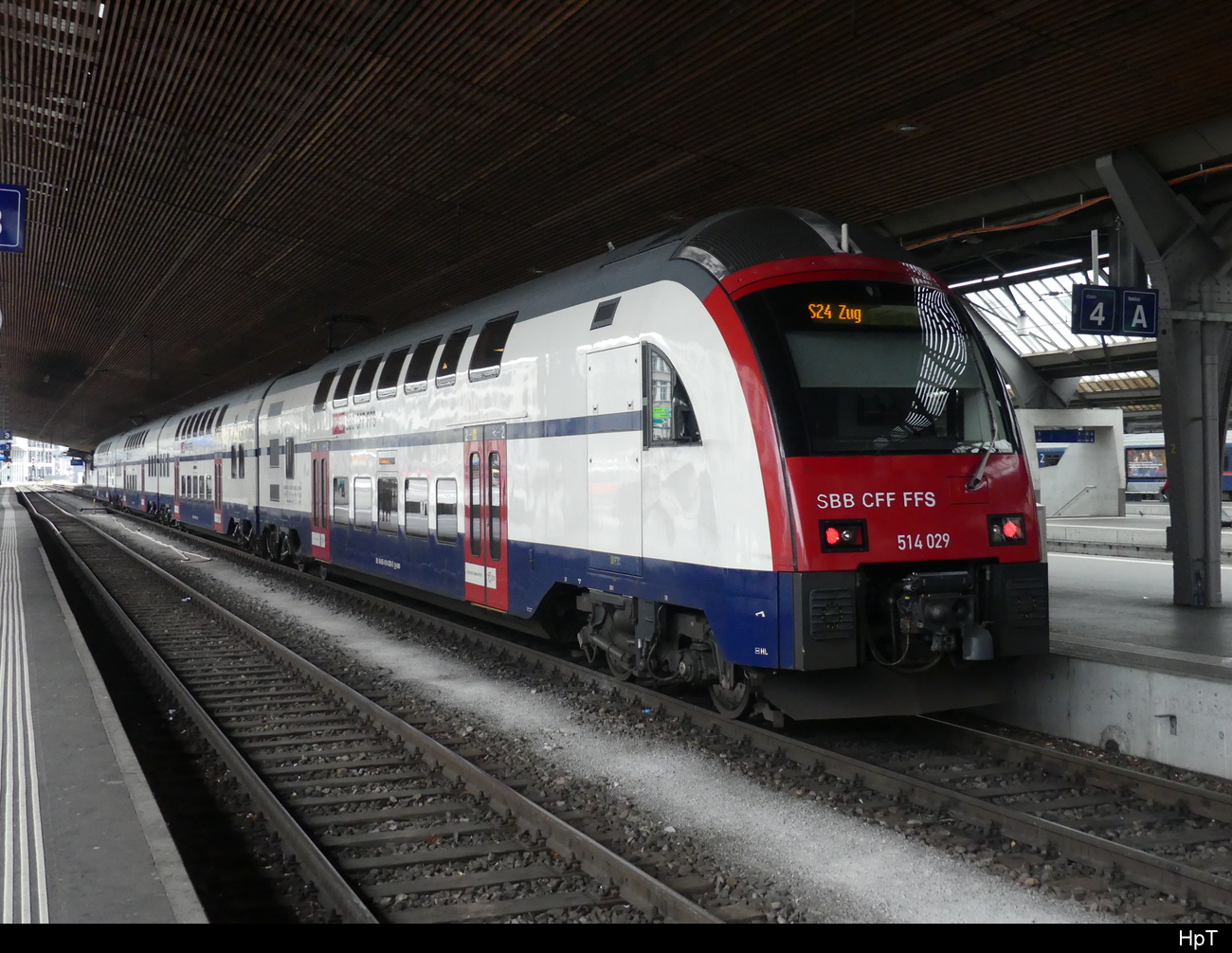 SBB - RABe  514 029 im HB Zürich am 20.04.2023