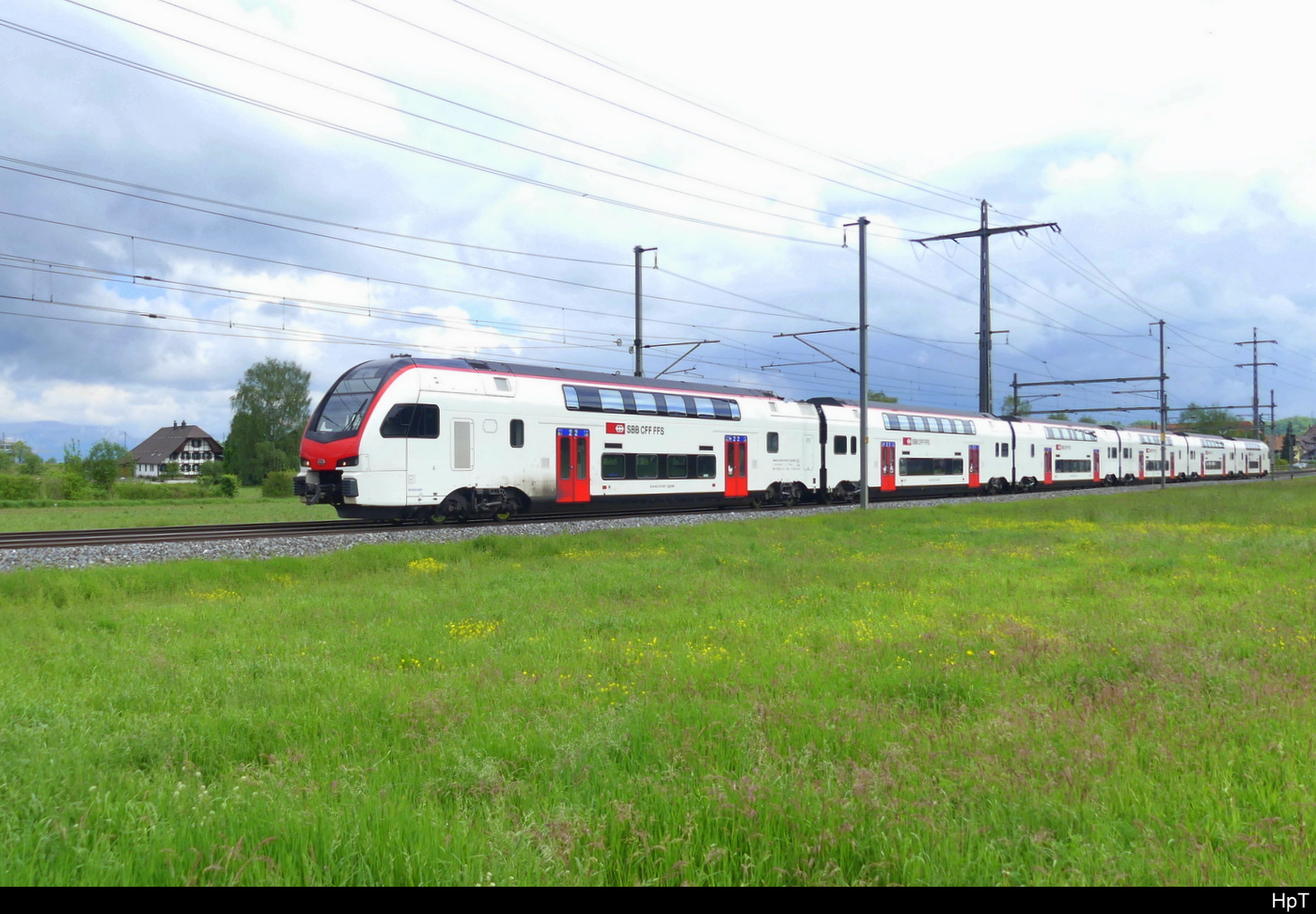 SBB - RABe 515 007-1 unterwegs nach Bern bei Lyssach am 2024.05.08