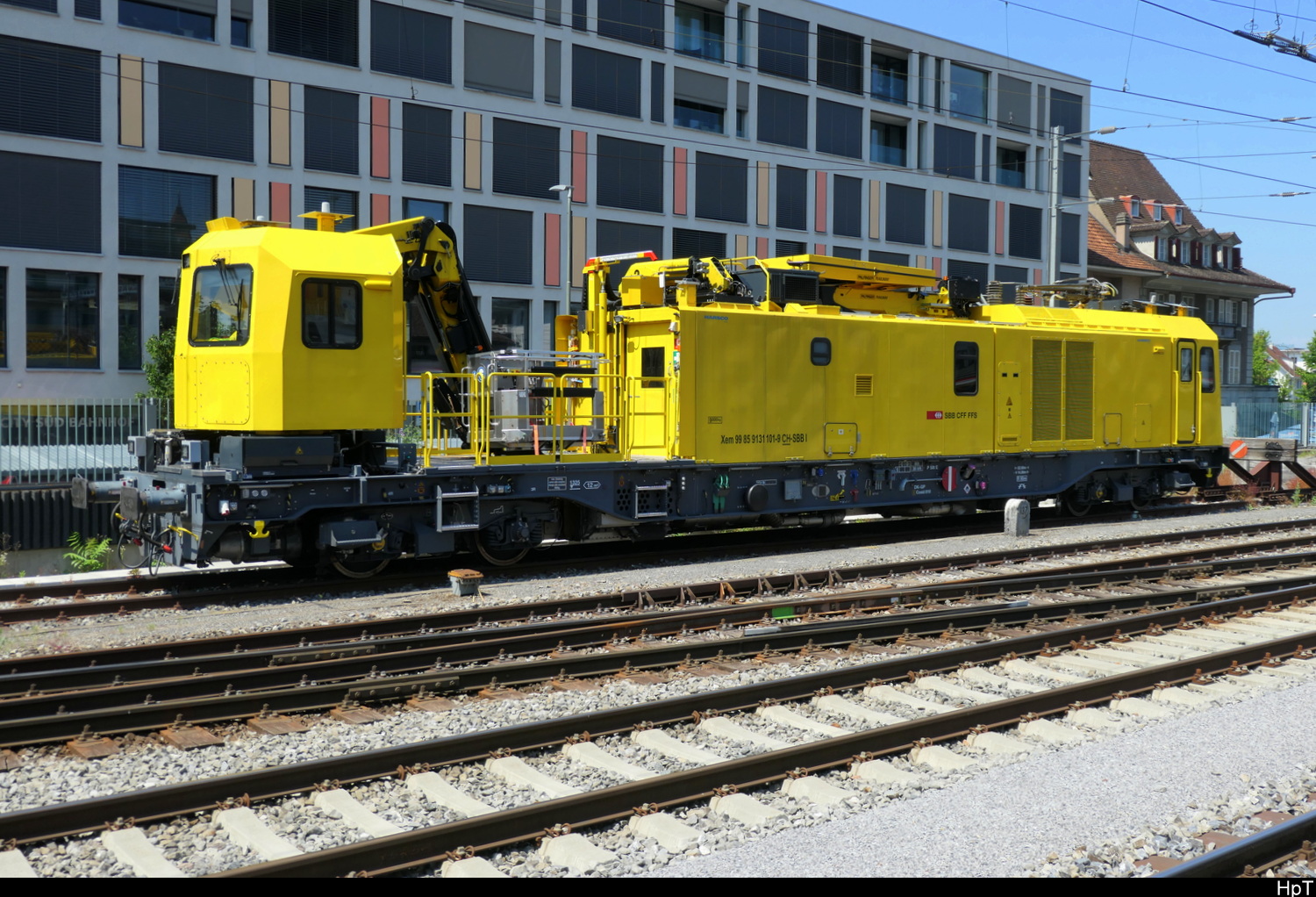 SBB - Xem  99 85 9131 101-9 abgestellt im Bhf. Thun am 27.06.2026