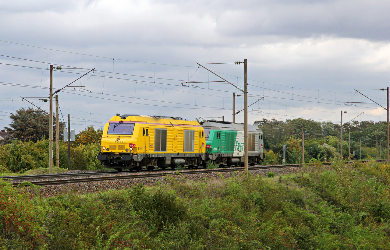 SNCF Infra (6)75081 + FRET SNCF (4)75057 // Moulins-lès-Metz // 3. Oktober 2023