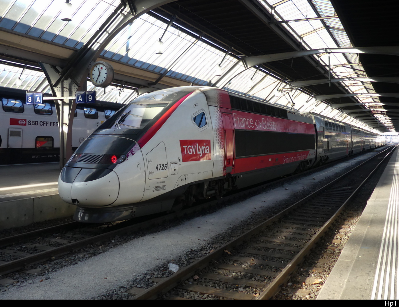 SNCF - TGV  4726 im HB Zürich am 03.02.2024