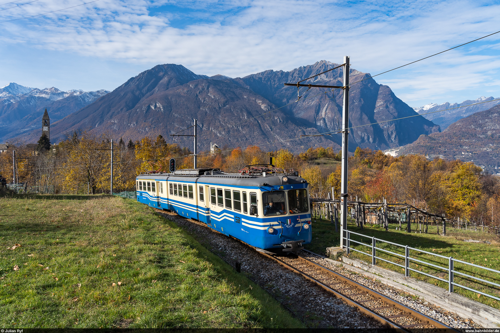 SSIF ABe 8/8 22 / Trontano, 27. November 2022<br>
Regio Domodossola - Re