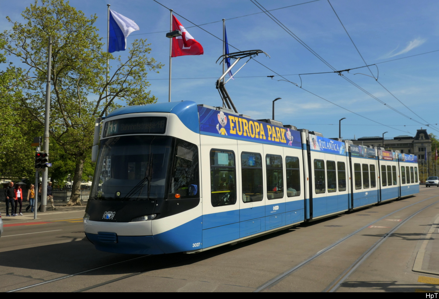 VBZ - Be 5/6 3027 unterwegs auf der Linie 11 in der Stadt Zürich am 26.04.2026