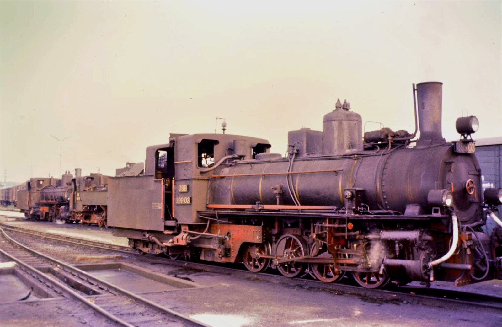 Waldviertelbahn, Dampflok 399.03.
Datum: 20.08.1984