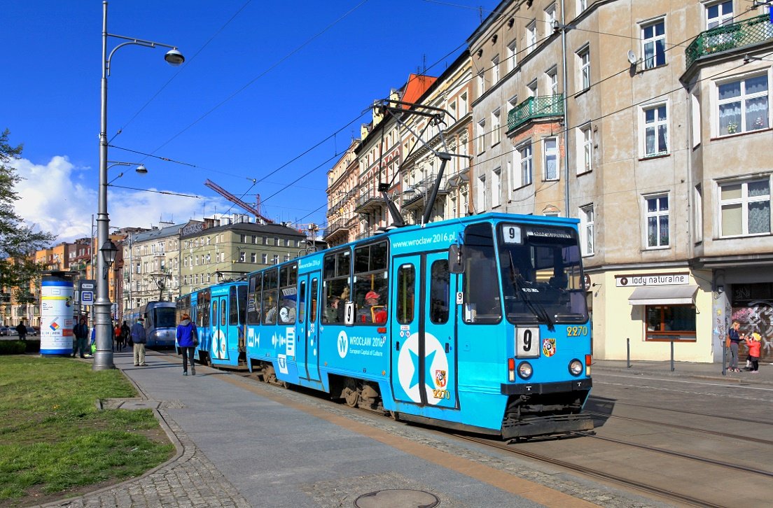 Wrocław / Breslau 2270 + 2271, Plac Berna, 25.04.2016.