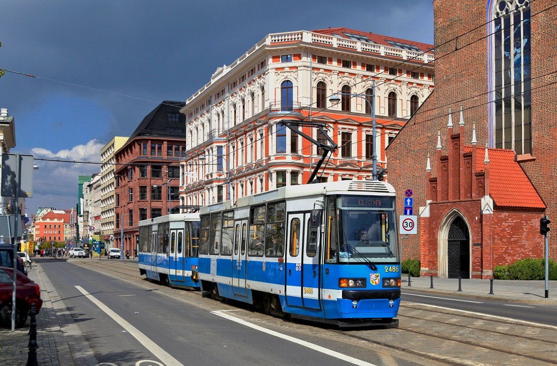 Wrocław / Breslau 2486 + 2487, Ulica Świdnicka, 25.04.2016.