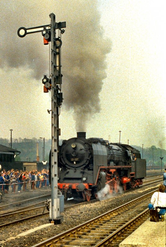 01 137 zum Sterntreffen in Nossen, um 1988 (ORWO NC19 in der damaligen Qualitt)