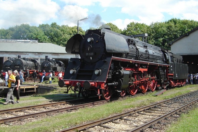 01 533 im Eisenbahnmuseum Nrdlingen. Sie fhrte einen Sonderzug von Salzburg nach Nrdlingen anllich des 40-Jahr Jubilums. 14.6.09