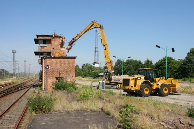 05.07.2006 Bf. Ludwigslust die letzten Stunden vom Stellwerk B1/W1