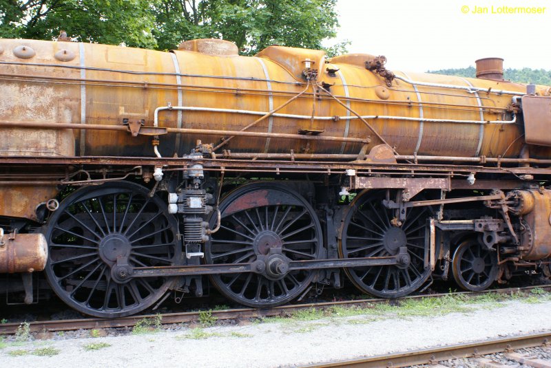 06.09.2008. Br 01 150 bei den Meininger Dampflok Tagen 2008.
