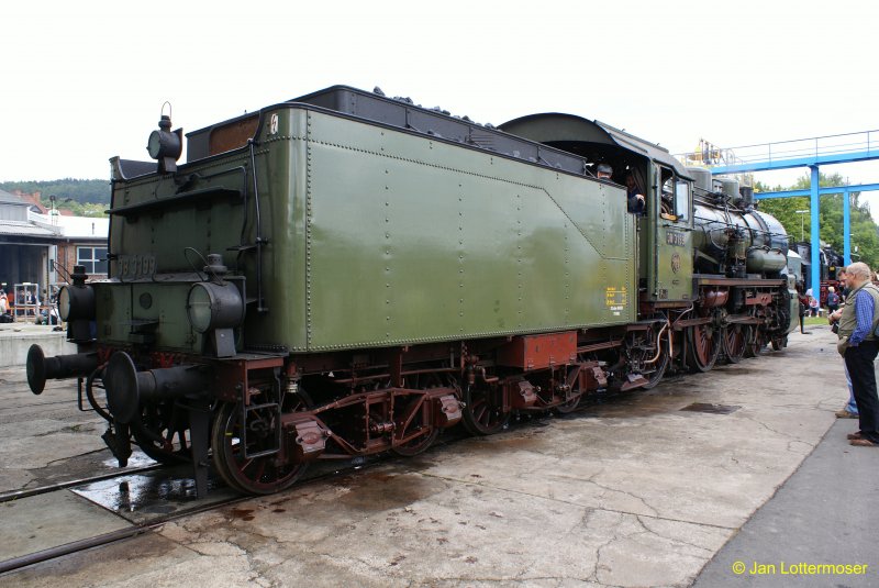06.09.2008. Br 38 3199 bei den Meininger Dampflok Tagen 2008.
