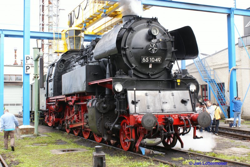 06.09.2008. Br 65 1049 bei den Meininger Dampflok Tagen 2008.