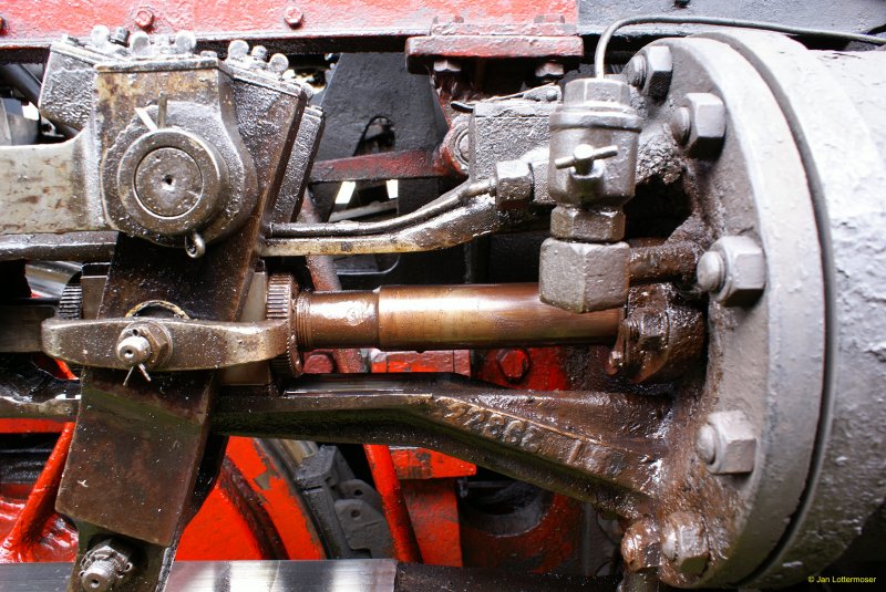 06.09.2008. Detailansicht Br 44 1486-8 bei den Meininger Dampflok Tagen 2008.