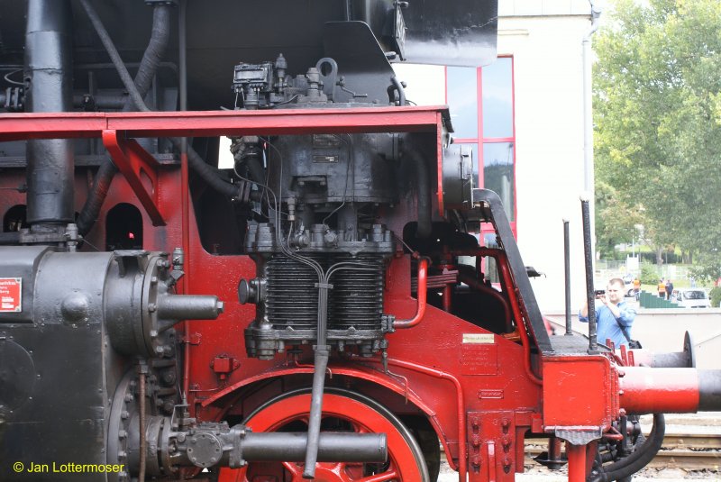 06.09.2008. Detailansicht Br 65 1049 bei den Meininger Dampflok Tagen 2008.